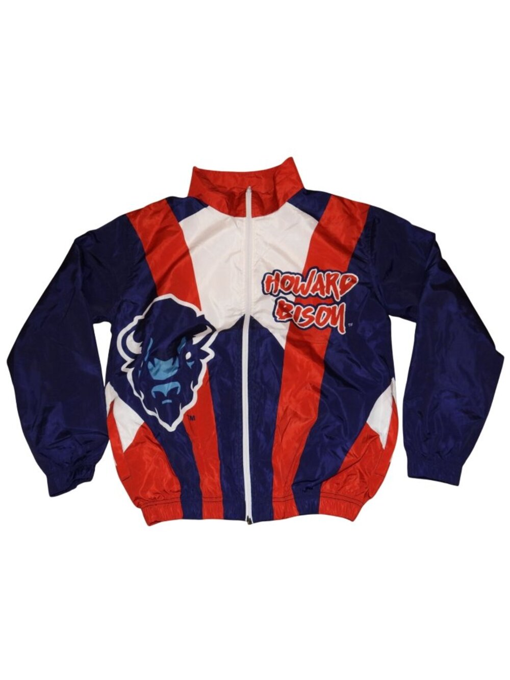 Vintage Howard Bison Tone of Melanin Lightweight Windbreaker Jacket Adult Large
